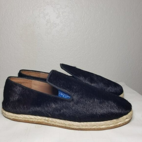 Paruolo Black Closed Toe Textured Flats Sz 8 - Picture 4 of 11